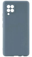 Силиконовый чехол для Samsung Galaxy A42/A425 матовый морской синий