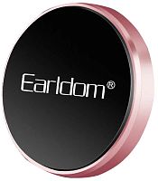 Держатель автомобильный Earldom EH18 магнитный, торпедо, для смартфона чёрный, розовая вставка