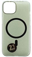 Задняя накладка MagSafe для Apple Iphone 13/14 прозрачный черный
