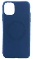 Силиконовый чехол для Soft Touch Apple iPhone 11 MagSafe синий
