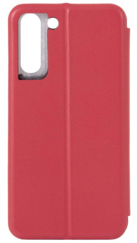 Чехол-книга OPEN COLOR для Samsung Galaxy S21 FE красный фото 2