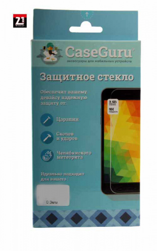 Противоударное стекло CaseGuru для MEIZU M5 (5.0) Full Screen 0,3мм белый