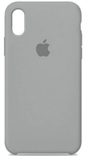 Задняя накладка Soft Touch для Apple iPhone XS Max платиновый серый