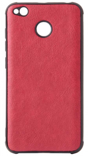 Силиконовый чехол для Xiaomi Redmi 4X кожа красный