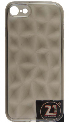 Силиконовый чехол для Apple iPhone 7/8 призма серый прозрачный