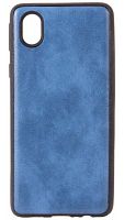 Силиконовый чехол для Samsung Galaxy A01 Core/A013 кожа голубой