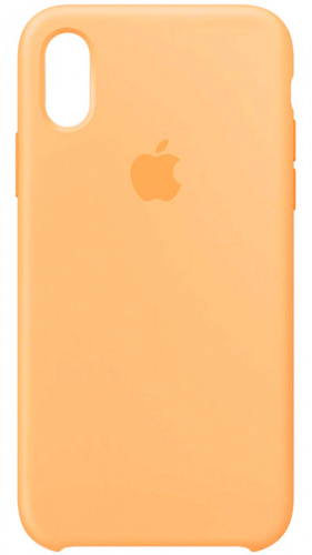 Задняя накладка Soft Touch для Apple iPhone XS Max светло-персиковый