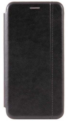 Чехол-книга OPEN COLOR для Huawei P30 Lite с прострочкой чёрный