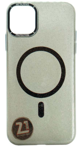 Силиконовый чехол для Apple iPhone 11 Shine Case MagSafe черный