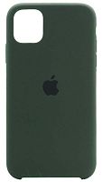 Задняя накладка Soft Touch для Apple Iphone 11 темно-зеленый