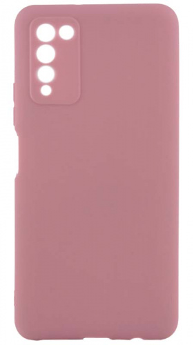 Силиконовый чехол для Huawei Honor 10X Lite матовый бледно-розовый