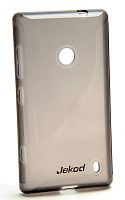 Силиконовый чехол Jekod для Nokia Lumia 520 (чёрный)