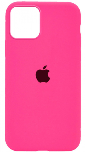 Задняя накладка Soft Touch для Apple Iphone 12/12 Pro неоновый розовый