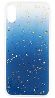Силиконовый чехол для Apple iPhone X/XS SEVEN градиент синий