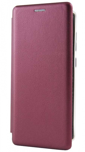 Чехол-книга OPEN COLOR для Samsung Galaxy A71/A715 бордовый