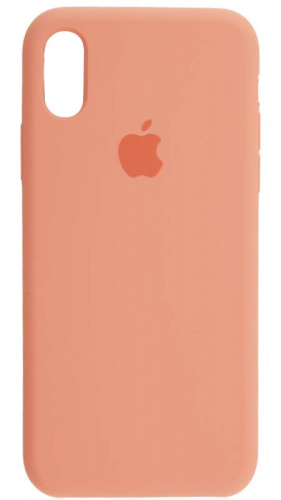 Задняя накладка Soft Touch для Apple iPhone X/XS светло-персиковый