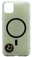 Задняя накладка MagSafe для Apple Iphone 11 прозрачный черный