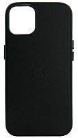 Силиконовый чехол MagSafe для Apple iPhone 13 кожа черный