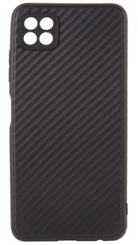 Силиконовый чехол для Samsung Galaxy A22S/A226 карбон черный