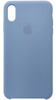 Задняя накладка Soft Touch для Apple iPhone X/XS серо-голубой