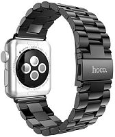 Ремешок на руку для Apple Watch 42/44/45/49mm HOCO, WA10 Grand, сталь чёрный