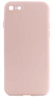 Силиконовый чехол Soft Touch для Apple iPhone 7/8 с защитой камеры бледно-розовый