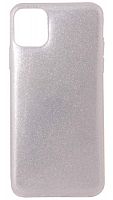 Силиконовый чехол Glamour для Apple iPhone 11 серебро