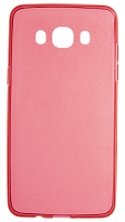 Силиконовый чехол для Samsung Galaxy J510/J5 (2016) прозрачный красный