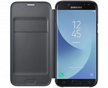 Чехол Samsung J730 EF-WJ730 Wallet Cover черный