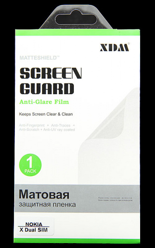 Плёнка на дисплей XDM для Nokia X Dual sim (матовая)