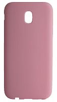Силиконовый чехол для Samsung Galaxy J530/J5 (2017) матовый розовый