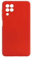 Силиконовый чехол для Samsung Galaxy A22/A225 матовый красный