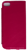 Чехол футляр-книга Nuoku для Apple iPhone 5/5S/SE (Gra sticker кожа розовая)