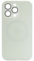 Силиконовый чехол для Apple iPhone 13 Pro AG Glass матовое стекло белый