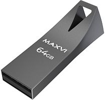 64GB флэш драйв Maxvi темно-серый (FD64GBUSB20C10MK2)