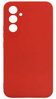 Силиконовый чехол для Samsung Galaxy A54/A546 с защитой камеры матовый красный