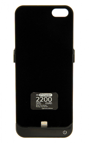 Дополнительный аккумулятор Gmini MPCI57 для iPhone 5/5S 2200mAh чёрный