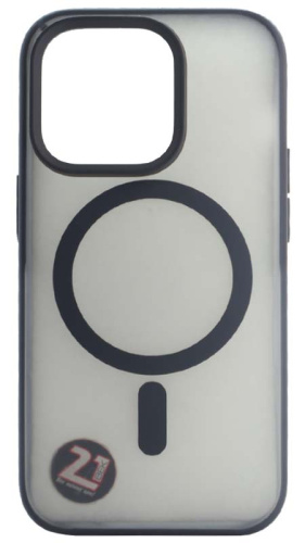 Силиконовый чехол для Apple iPhone 14 Pro Matte case с MagSafe черный