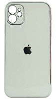 Силиконовый чехол для Apple iPhone 11 глянцевый с окантовкой белый