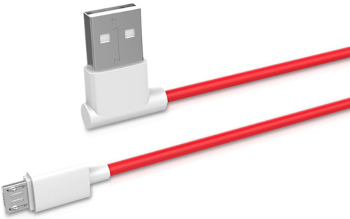 Кабель USB - микро USB HOCO UPM10, 1.2м, круглый, 2.4A, силикон, боковой, красный