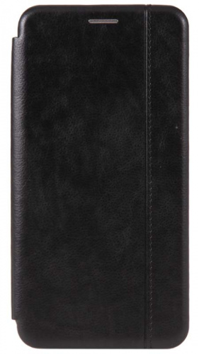 Чехол-книга OPEN COLOR для Samsung Galaxy A03S/A037 с прострочкой черный