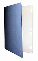 Чехол футляр-книга для LENOVO Tab A7600/A10-70, с пластиковым основанием (синий)