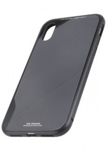 Задняя накладка WK для apple iPhone X Magneto стекло алюминий чёрный