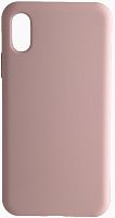 Силиконовый чехол Soft Touch для Apple iPhone X/XS бледно-розовый