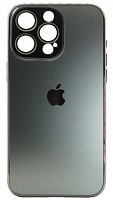 Силиконовый чехол для Apple iPhone 15 Pro Max зеркальная камера титан