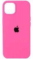 Задняя накладка Soft Touch для Apple Iphone 13 неоновый розовый