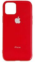 Силиконовый чехол для Apple iPhone 11 Pro яблоко глянцевый красный