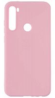 Силиконовый чехол для Xiaomi Redmi Note 8T матовый розовый