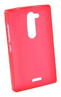 Силиконовый чехол для Nokia 502 Dual Sim матовый техпак (красный)