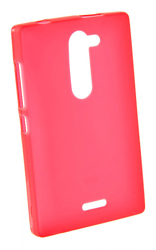 Силиконовый чехол для Nokia 502 Dual Sim матовый техпак (красный)